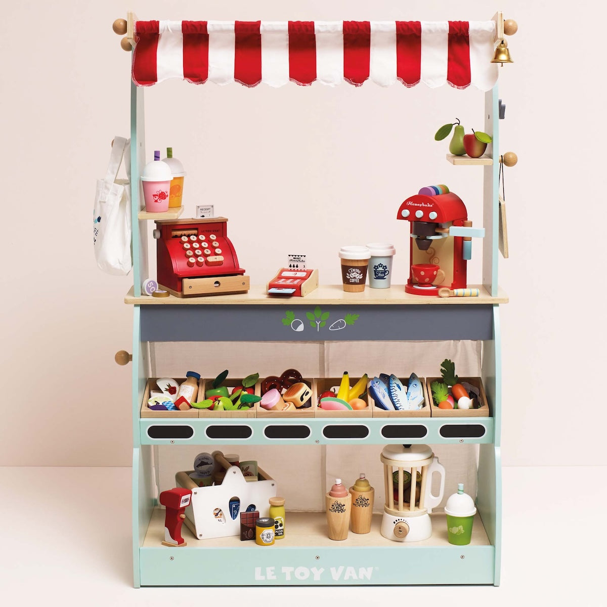Wooden Play Food Crate, Fishes