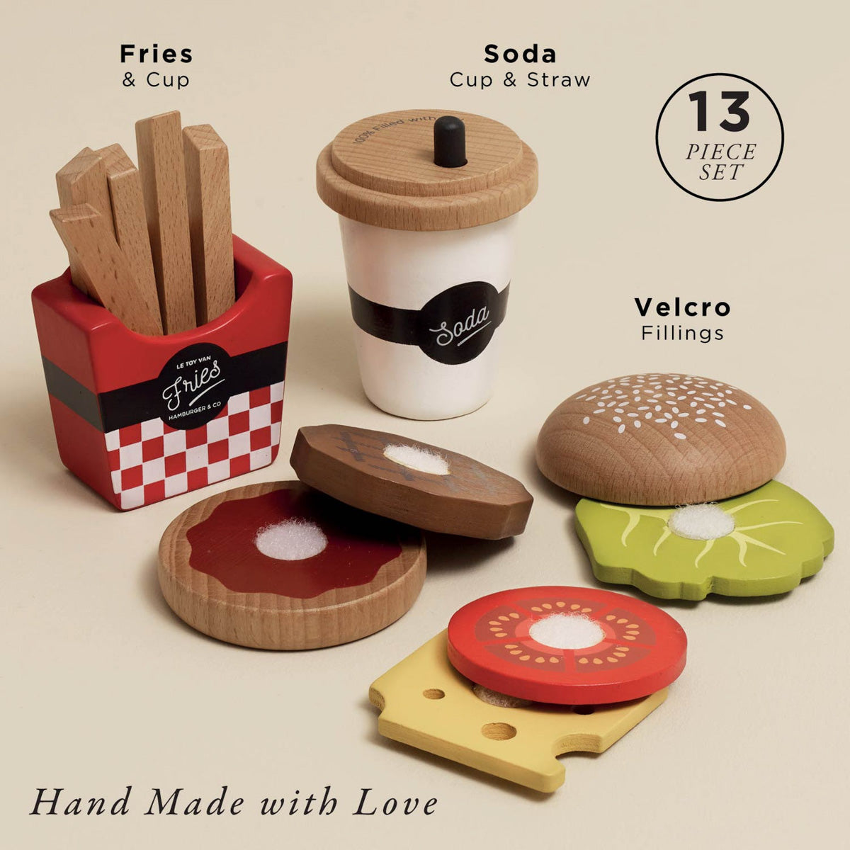 Gourmet Hamburger Play Food Set