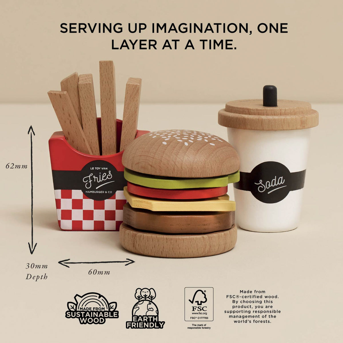 Gourmet Hamburger Play Food Set
