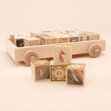 Uncle Goose Watercolor ABC Blocks with Wagon