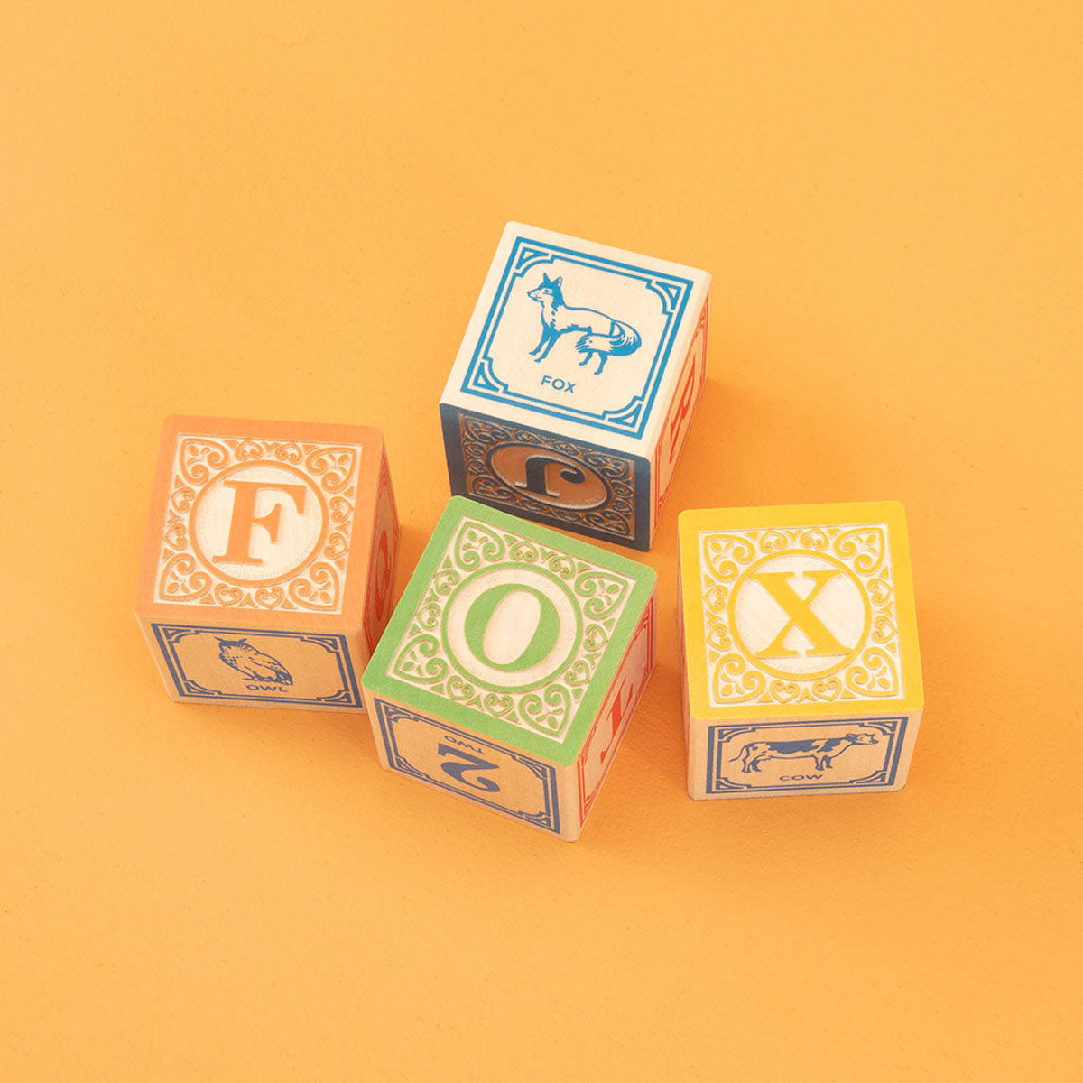 Uncle Goose Classic ABC Blocks with Wagon