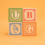 Uncle Goose Classic ABC Blocks with Wagon