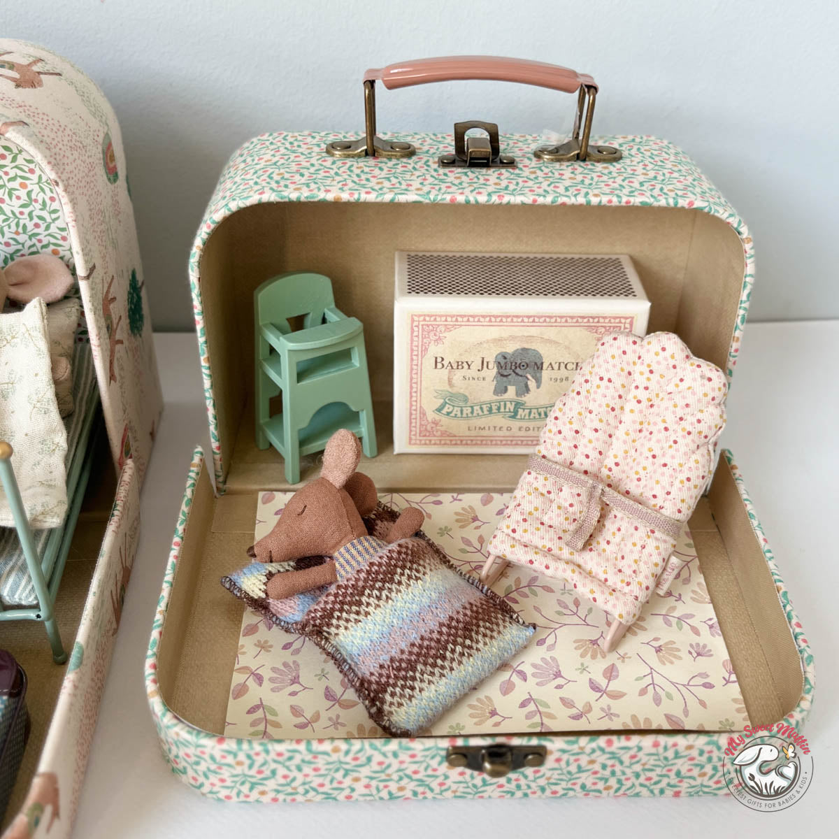 Maileg Fabric Nesting 2pcs Suitcase set, Berry – My Sweet Muffin