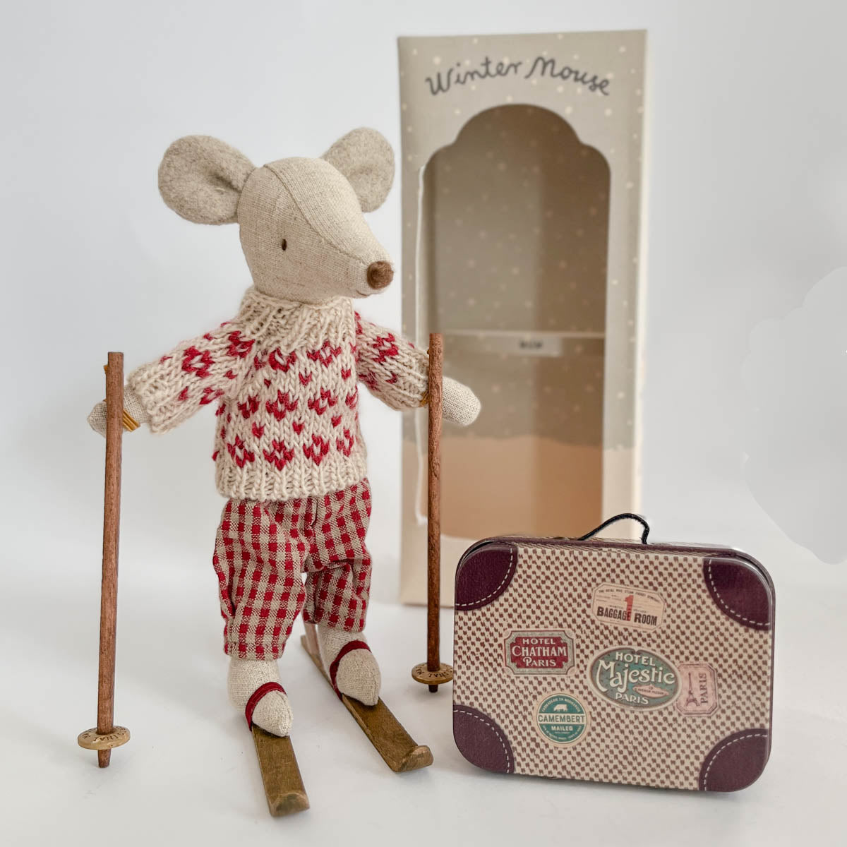 Maileg Winter Ski Mouse with a FREE Suitcase, Mom – My Sweet Muffin