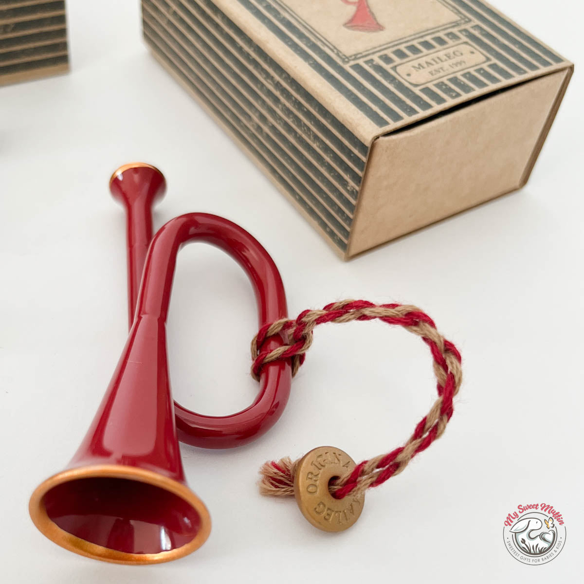 Maileg Holiday Metal Ornament, Trumpet – My Sweet Muffin