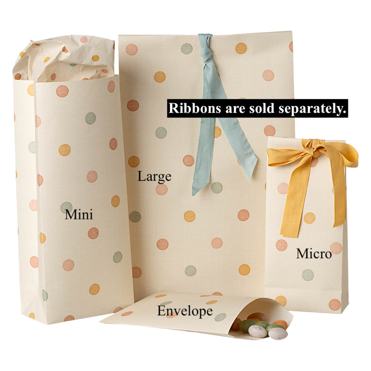 Maileg Gift bag, Multi Dots