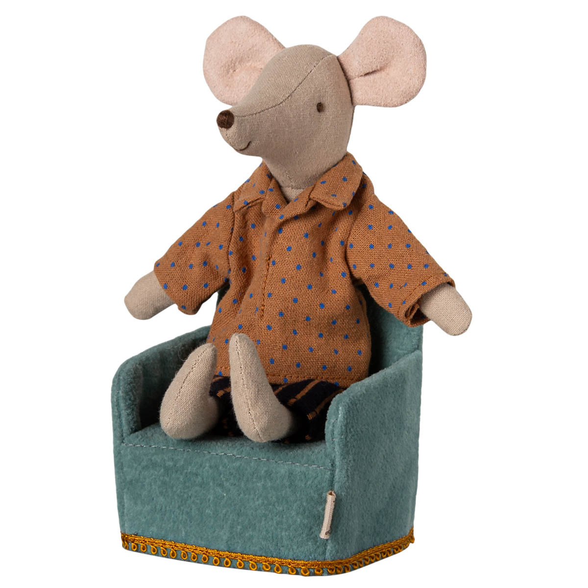 Maileg Mom/Dad Mouse Clothes, Shirt and Striped Pants