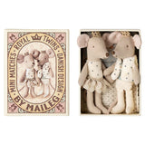 Maileg Royal Twin Little Sister and Brother Mouse in Box, 2025