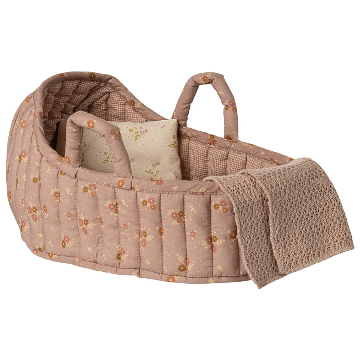 Maileg Large Carry Cot, Rose