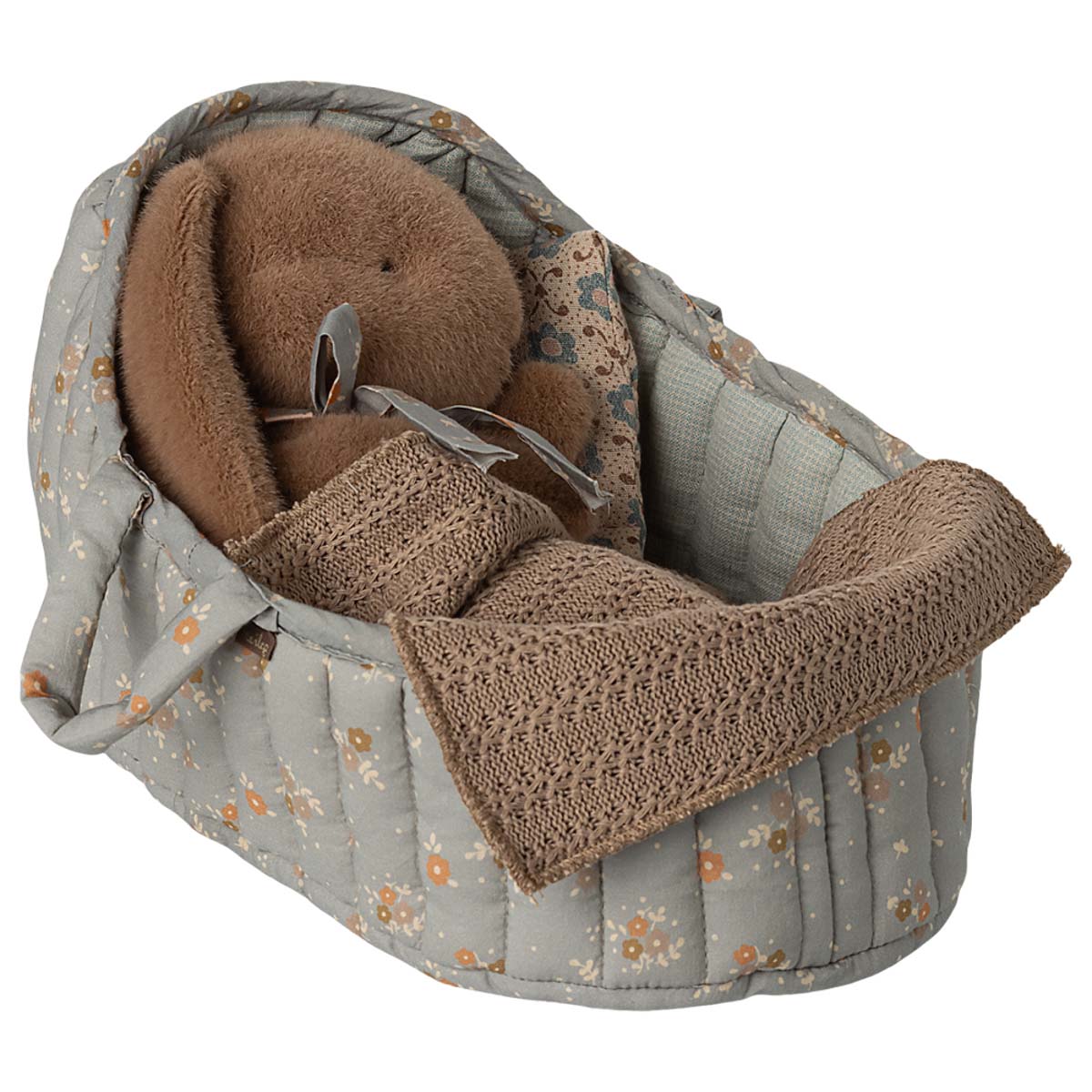 Maileg Large Carry Cot, Blue