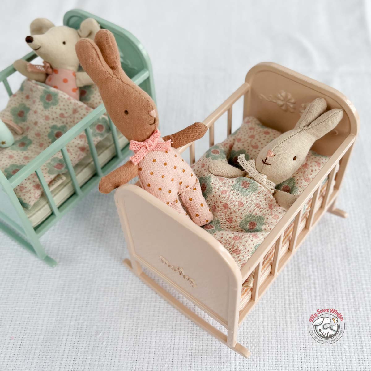 Maileg Metal Cradle for Baby Mouse, Right Rose – My Sweet Muffin