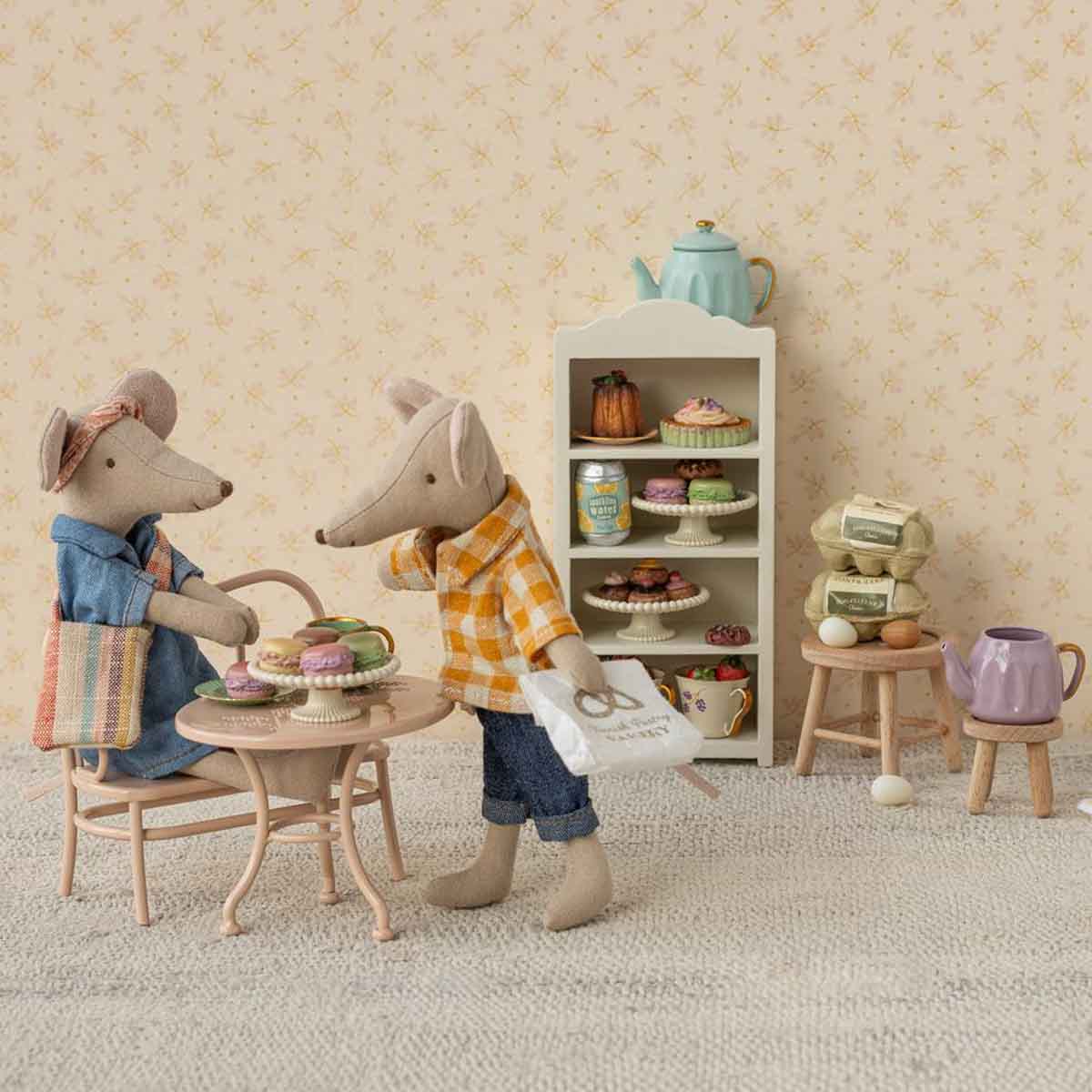 Maileg Mom/Dad Mouse Clothes, Denim Dress with Bag