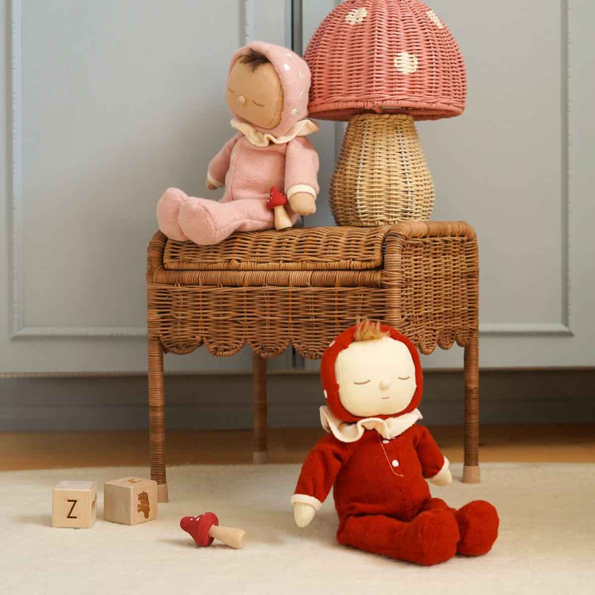 Olli Ella Dozy Dinkum Baby Doll, Toadstool