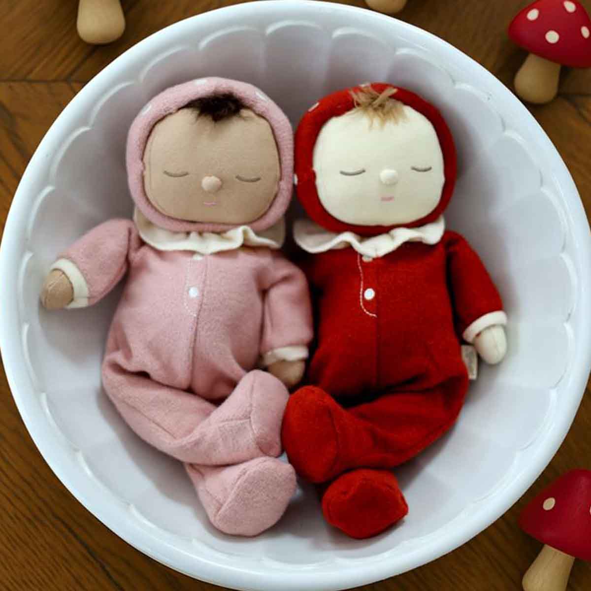 Olli Ella Dozy Dinkum Baby Doll, Toadstool