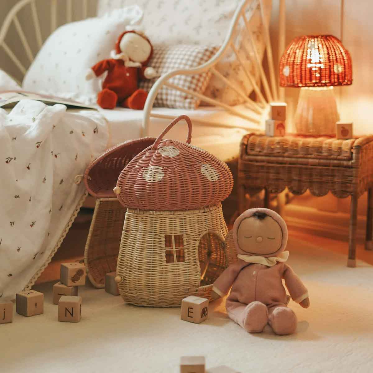 Olli Ella Dozy Dinkum Baby Doll, Toadstool