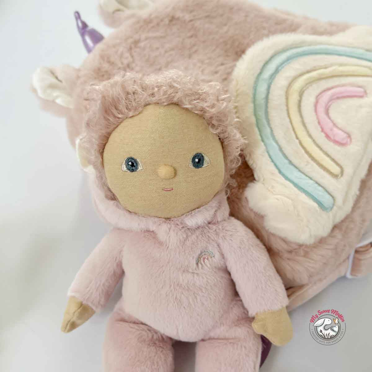 Olli Ella Unicorn Backpack with Dinky Dinkum Doll