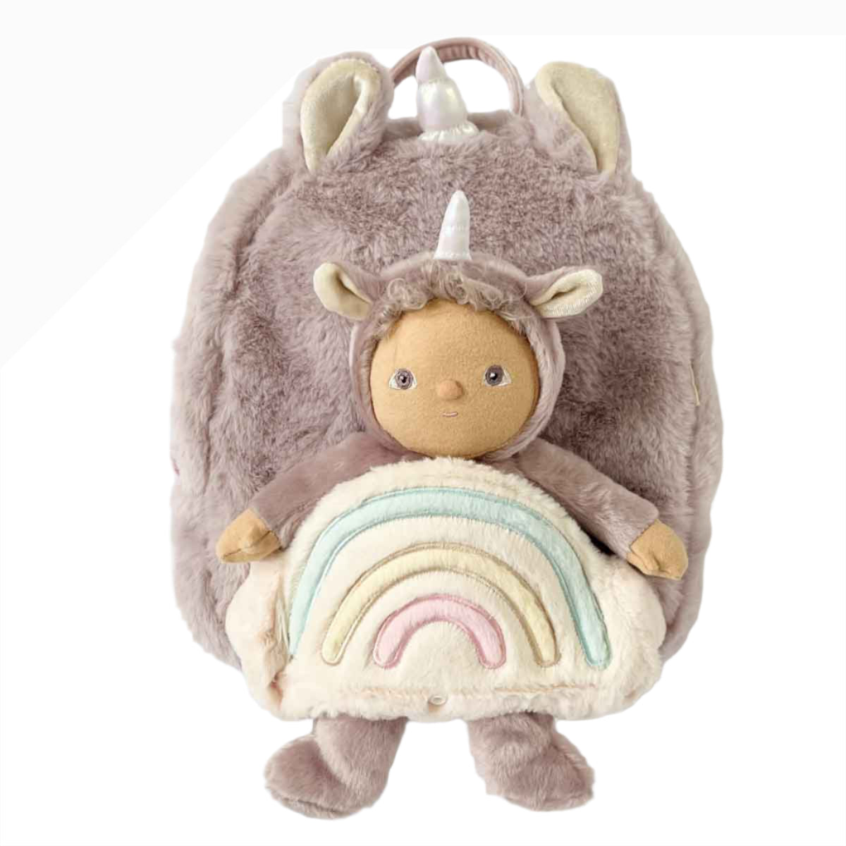 Olli Ella Unicorn Backpack with Dinky Dinkum Doll