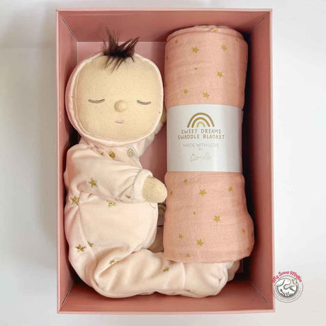 Olli Ella Lullaby Dozy Dinkum Gift Set, Luna Pink
