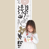 Wee Gallery Canvas Growth Chart, Bloom