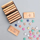 100 Tanabata Wooden Stars