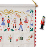 Nutcracker Embroidered Hanging Advent Calendar