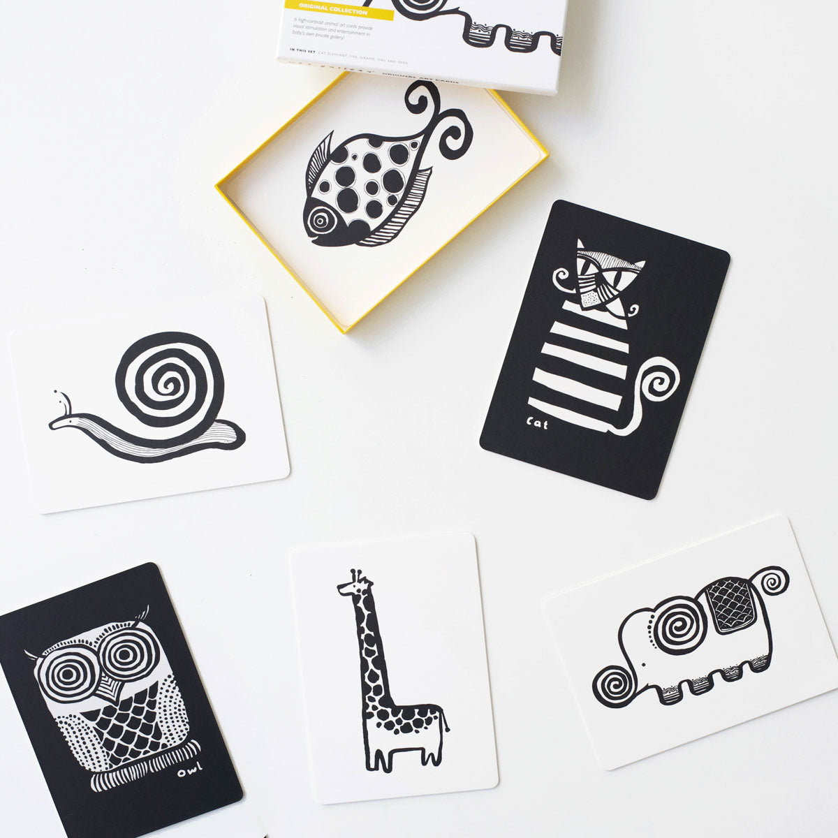 Art Cards for Baby, Original Animals