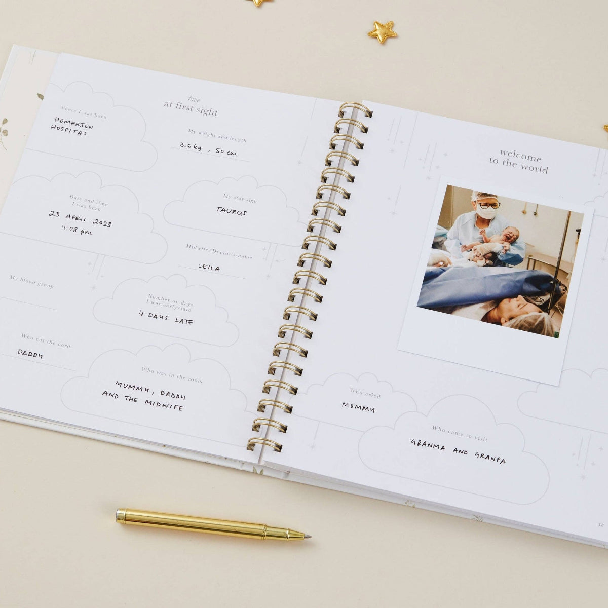 My Baby Book, Floral