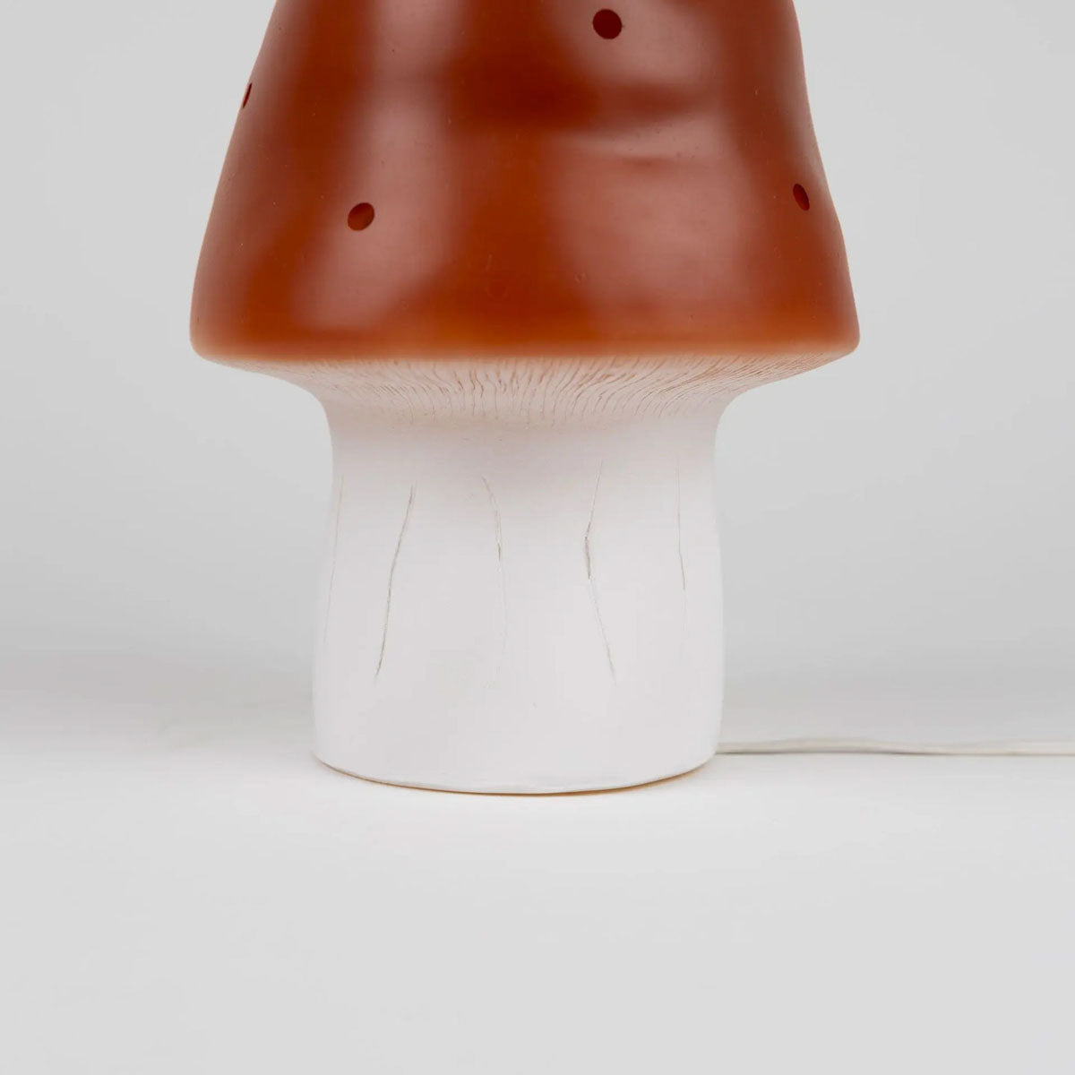 Egmont Heico Small Mushroom Lamp with Dimmer, Brick Red