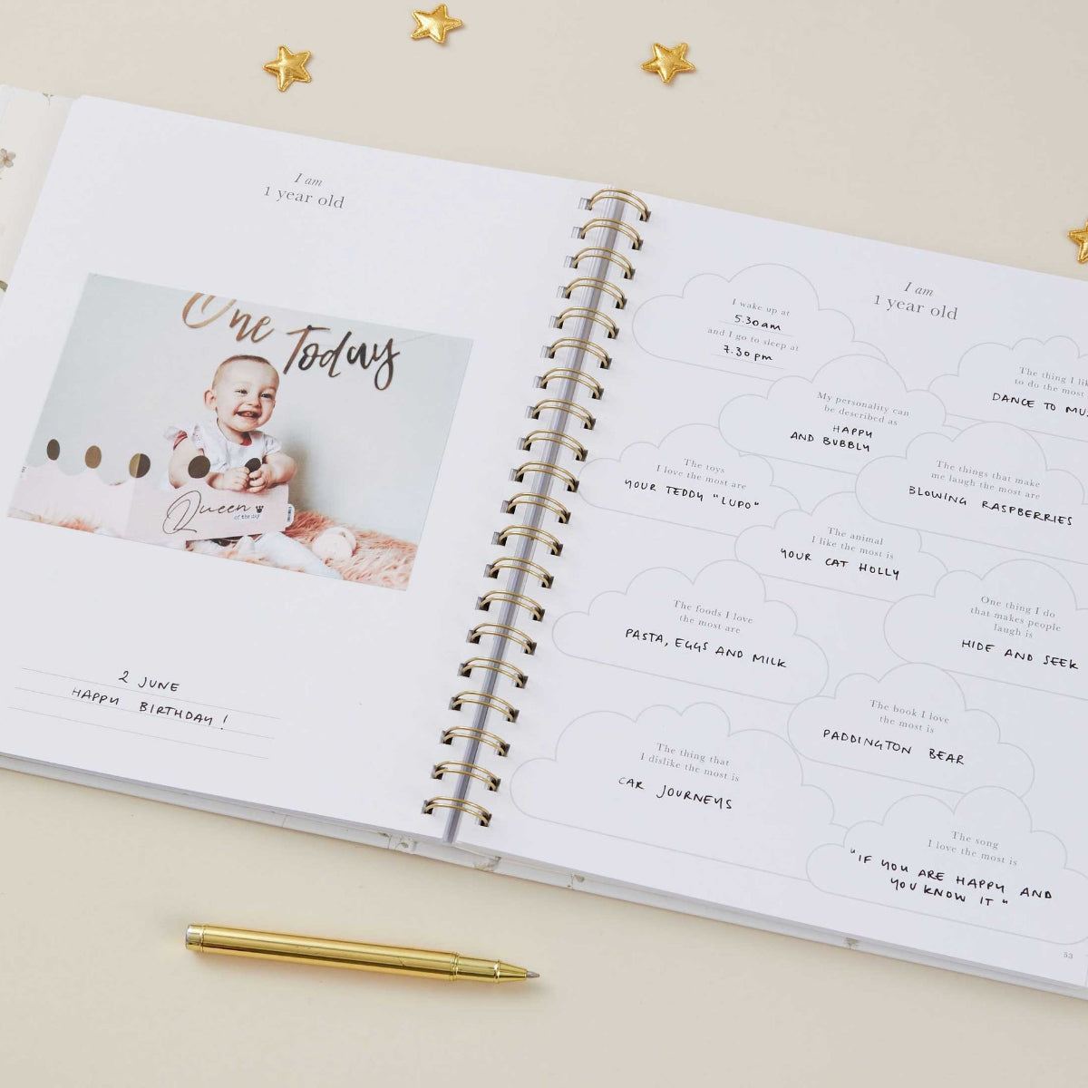 My Baby Book, Floral