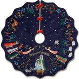 Nativity Embroidered Tree Skirt
