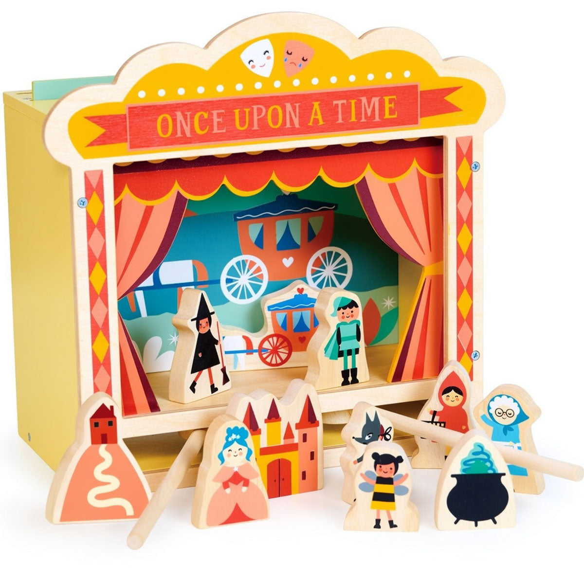 Wooden Tabletop Magnetic Puppet Theater