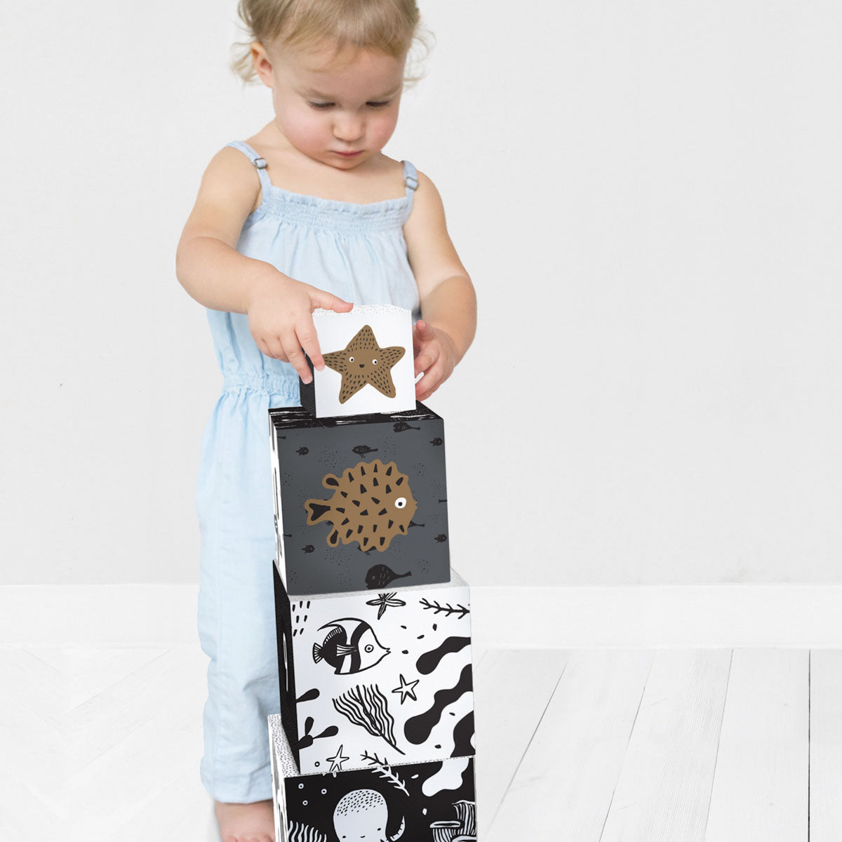Wee Gallery Nesting Blocks, Ocean Animals