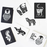 Art Cards for Baby, Black and White Animals