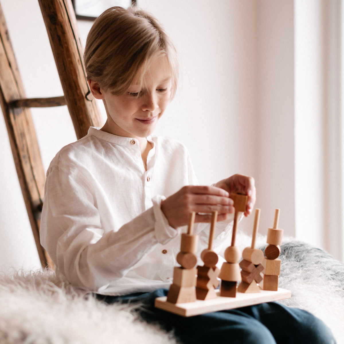 Wooden Story Natural Wooden Stacking Toy