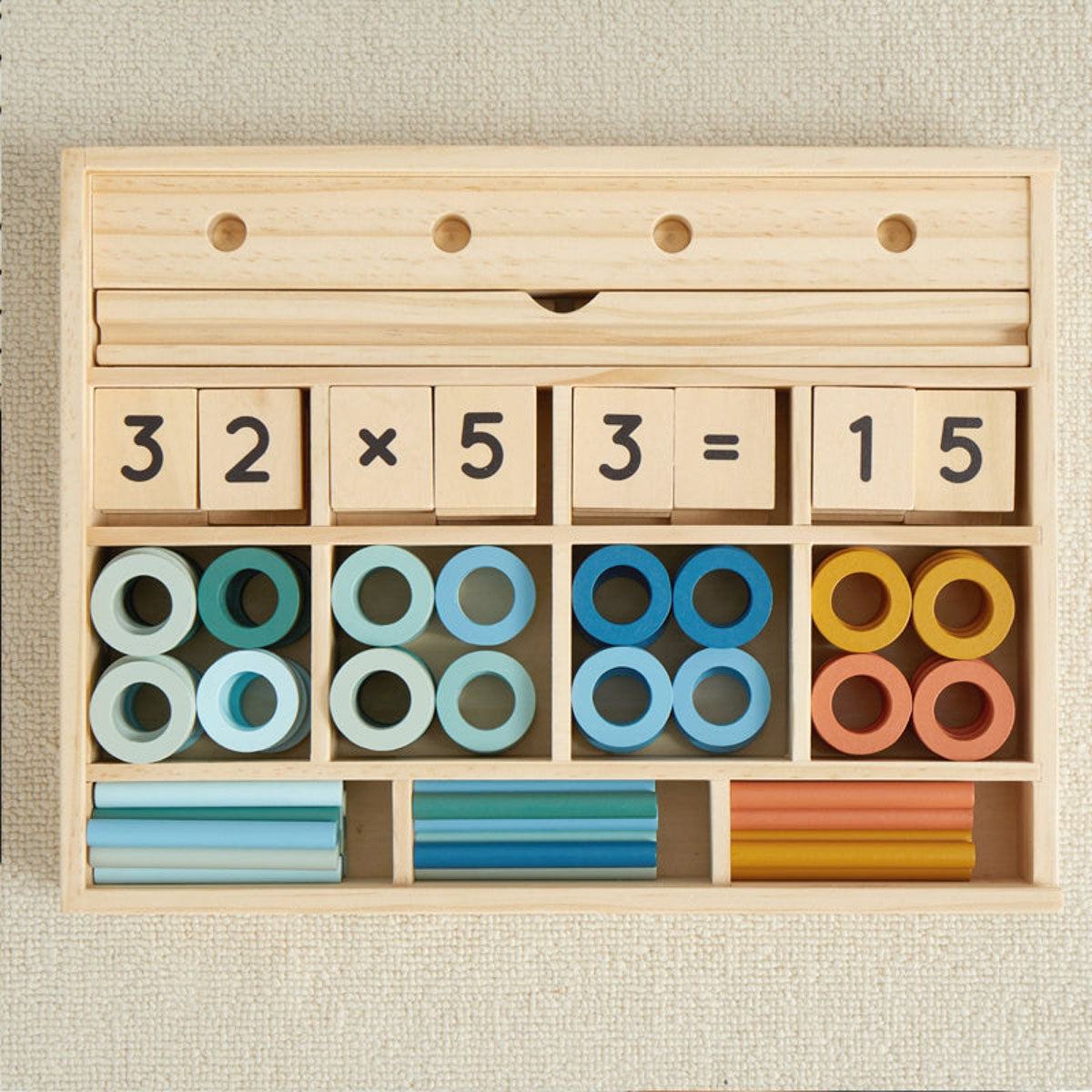 Wooden Math Learning Box