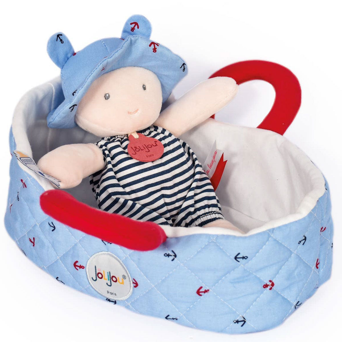 Jolijou Soft Doll With Carrycot, Mathis