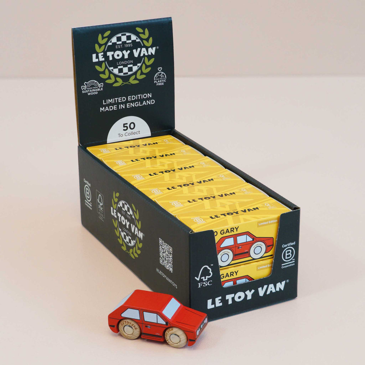 Wooden Matchbox Car, No. 8 GT50 Gary
