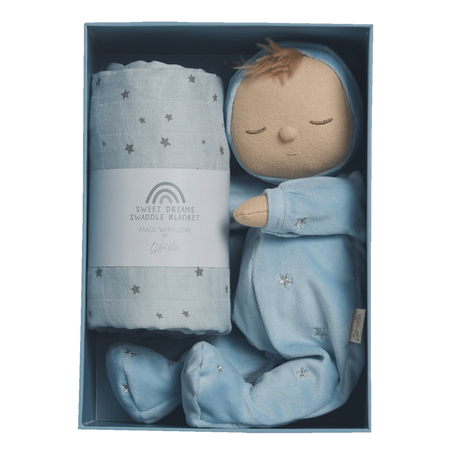 Olli Ella Lullaby Dozy Dinkum Gift Set, Leo Blue