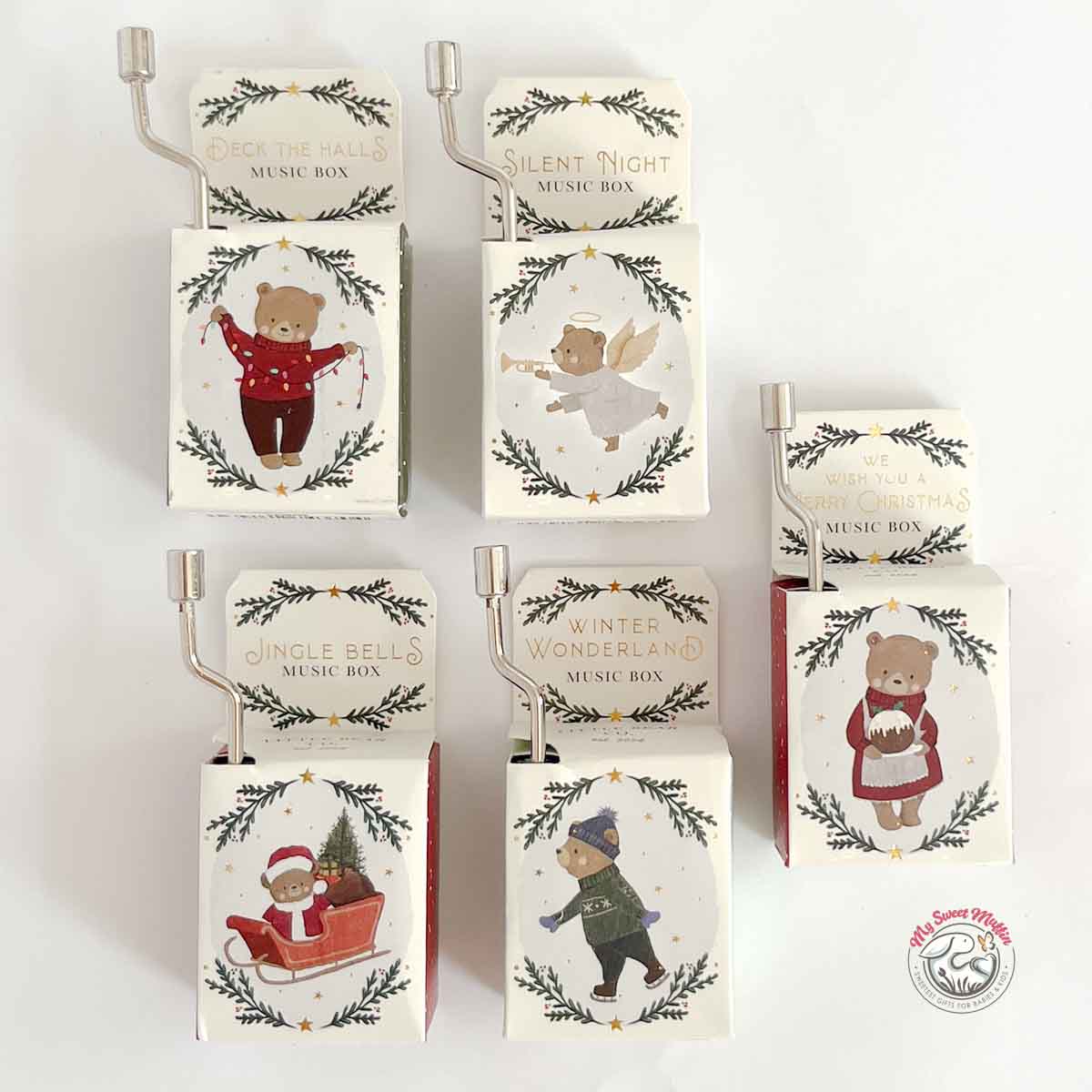 Little Bear Christmas Pocket Music Box