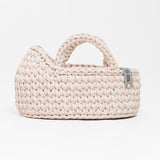 Mini Doll Moses Basket with Rocking Stand, Pearl