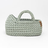 Mini Doll Moses Basket with Rocking Stand, Sage Green