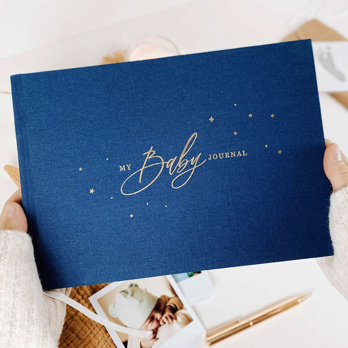 Baby memory book, Navy