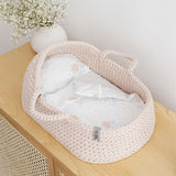 Doll Moses Basket with Rocking Stand, Pearl