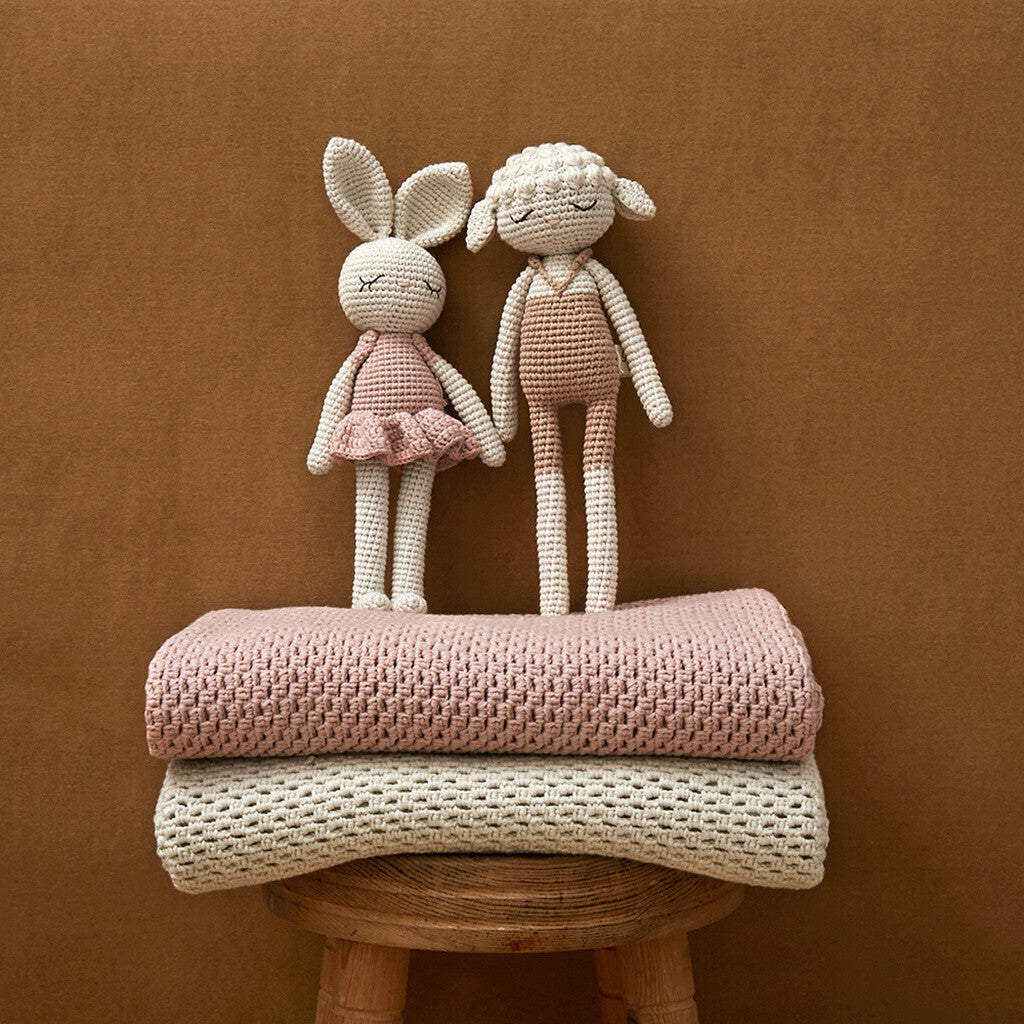 Patti Oslo Organic Crochet Doll,  Ballerina, Rose