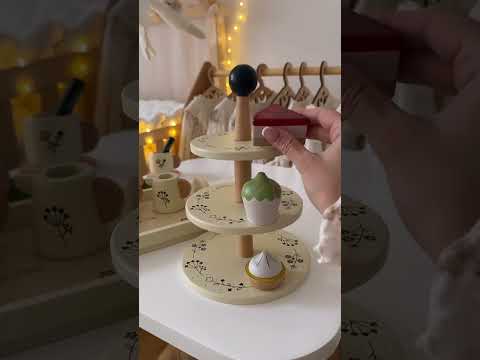 Le Toy Van Wooden Cake Stand and Treats
