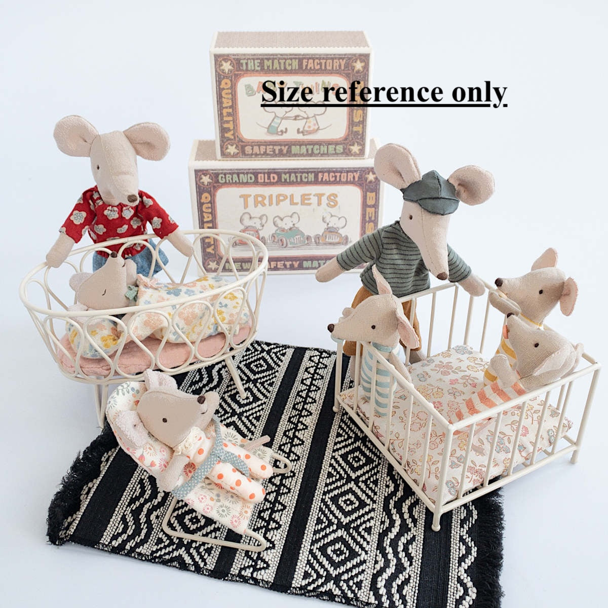 Maileg Doll Playpen, Rose, Mouse size