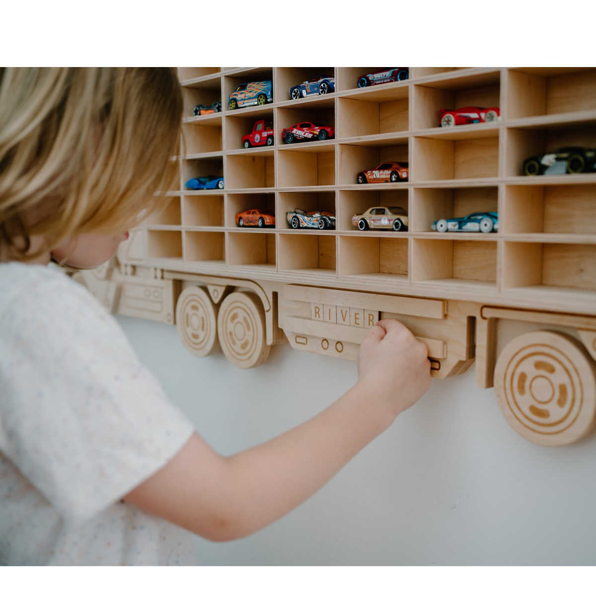 Toy Car Storage Wooden Truck My Sweet Muffin