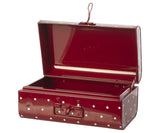 Maileg Small  Metal Storage Suitcase, Red with Dots