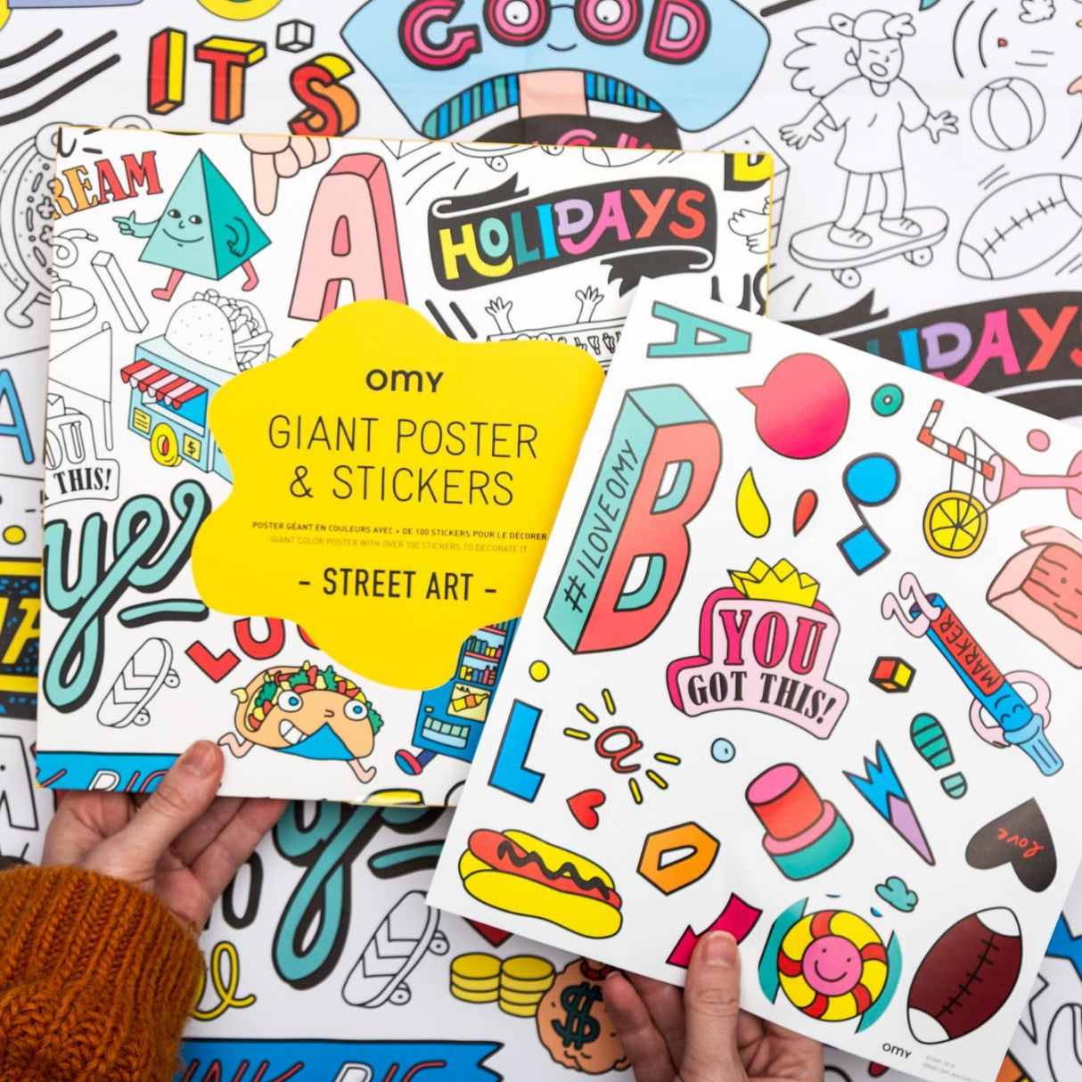 OMY Street Art Poster and Sticker