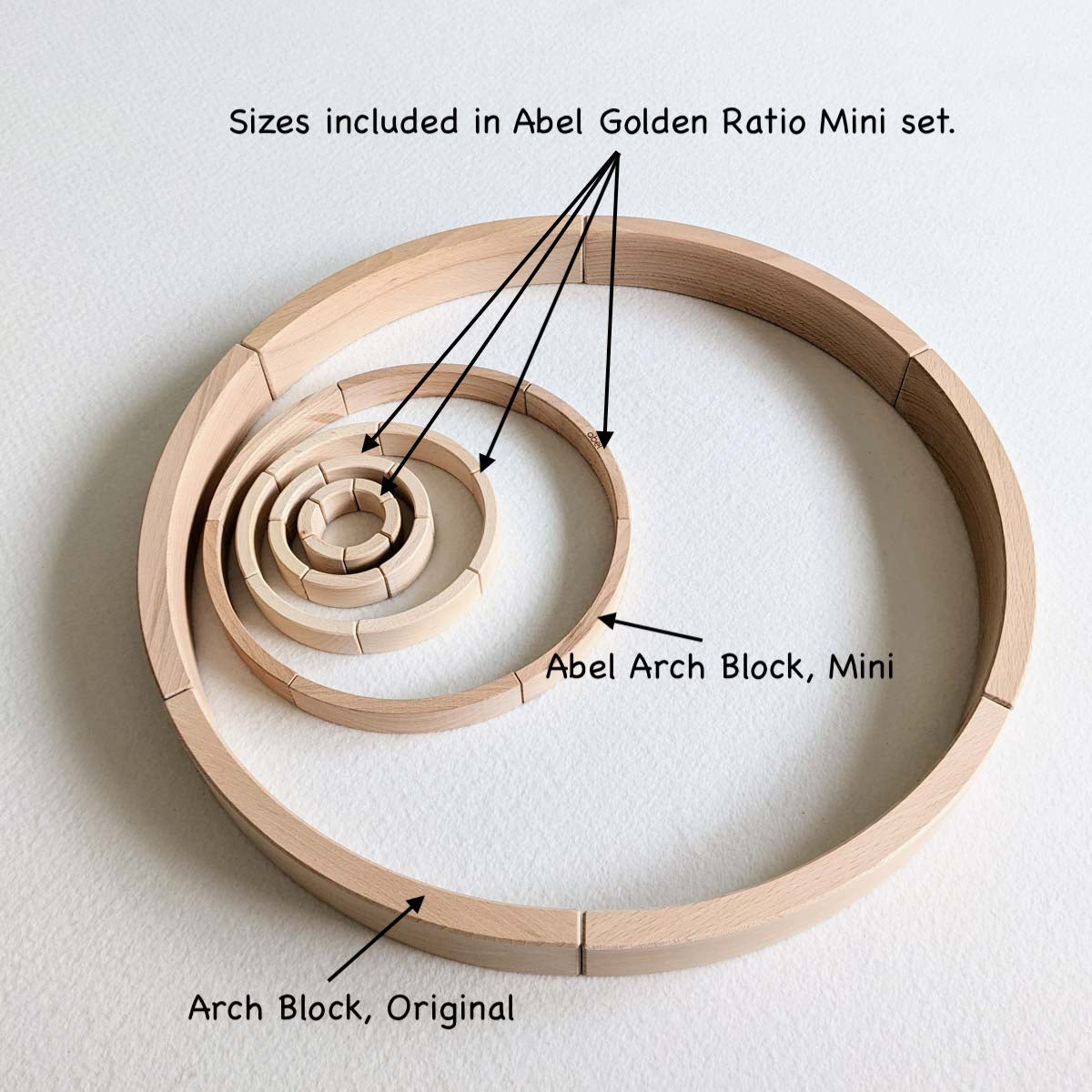Abel Mini Golden Ratio Wooden Arch Blocks – My Sweet Muffin